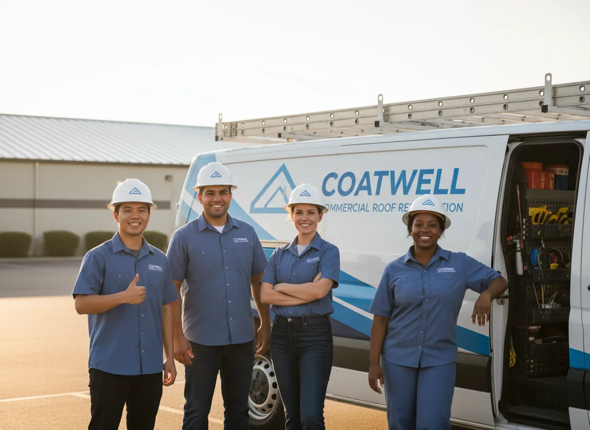 Commercial roof coating company in Wales, MA